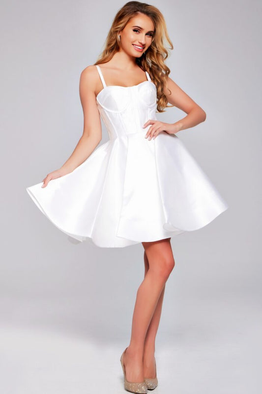 Cocktail Dresses A Line Short Cocktail Dress  Ivory