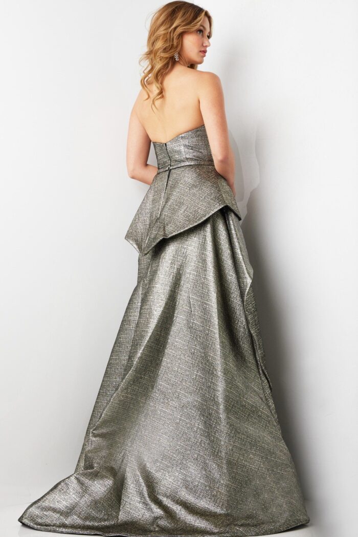 Jovani 09481 Long Metallic Ball Gown Formal Dress