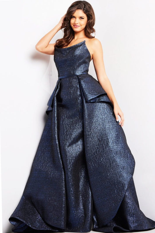 Formal Dresses Long Metallic Ball Gown Formal Dress ROYAL
