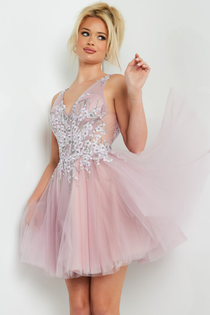 Jovani 09518 Short Beaded Mauve Cocktail Dress The Dress Outlet Jovani 09518 Short Beaded Mauve Cocktail Dress The Dress Outlet
