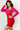Cocktail Dresses Short Homecoming Square Neckline Cocktail Dress Fuchsia/Red