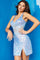 Cocktail Dresses Homecoming Sequin Lace Cocktail Dress Blue