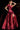 Prom Dresses Ball Gown Long Slit Formal Prom Dress  Red