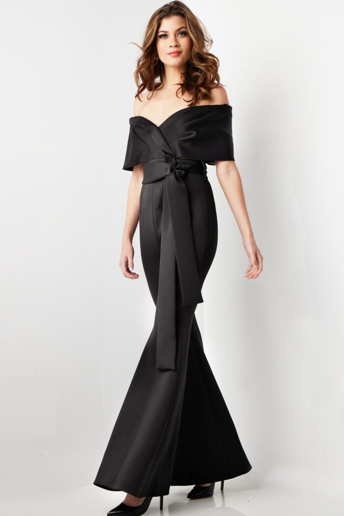Jovani 09726 Long Formal High Waist Jumpsuit