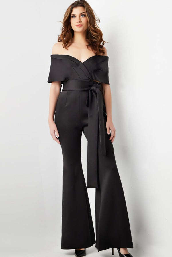 Jumpsuit Long Formal High Waist Jumpsuit  Black