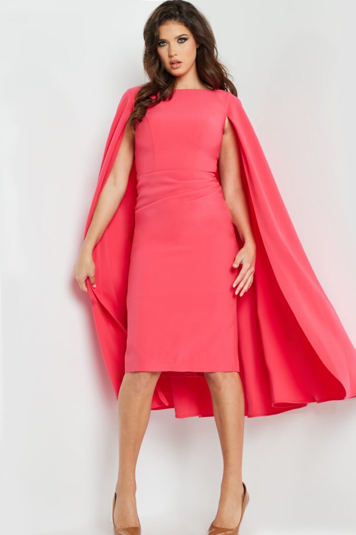 Cocktail Dresses Short Fitted Ruched Cocktail Dress Lipstick