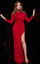 Prom Dresses Beaded Long Slit Prom Formal Dress Red