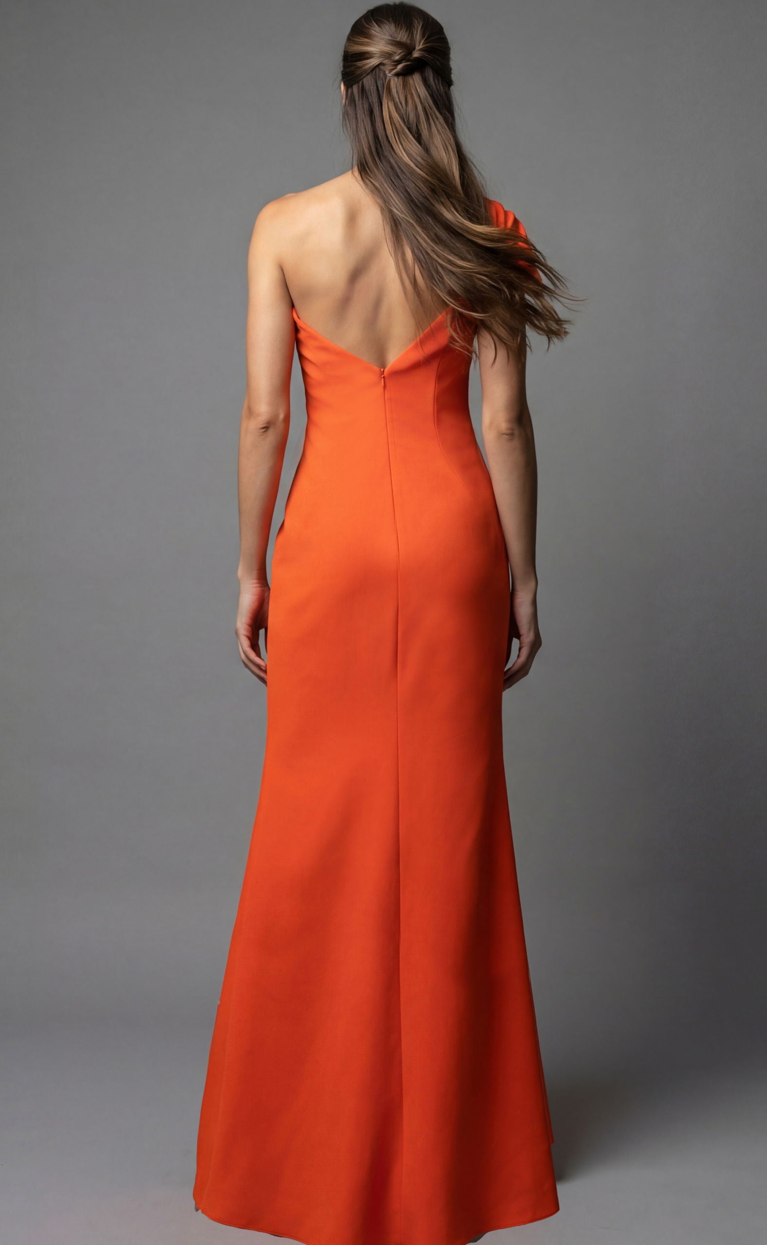 Prom Dresses Long Formal Pleated Evening Prom Dress Jovani 9961 Orange