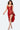 Cocktail Dresses High Low Fitted Ruffle Cocktail Dress Red