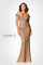 Formal Dresses Long Formal Beaded Lace Evening Dress Bronze