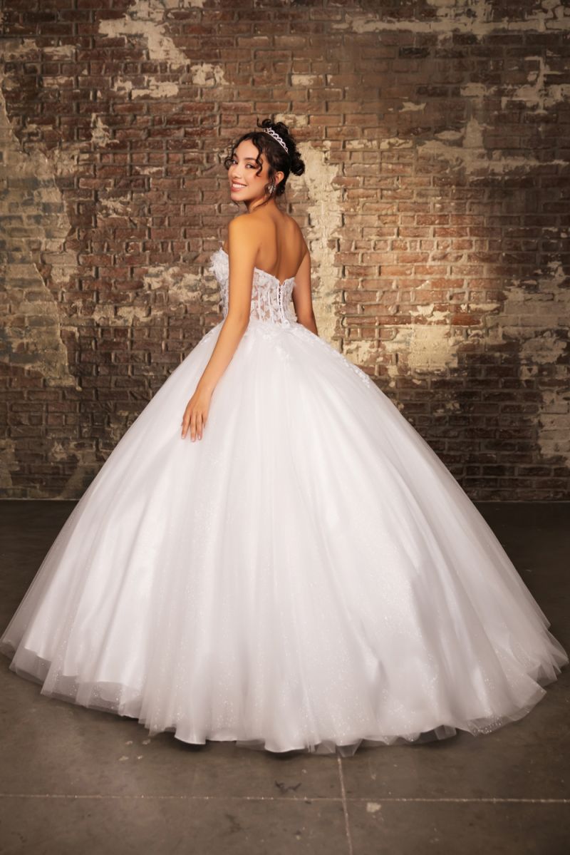 Sweetheart Floor-Length Tulle Quinceañera Ball Gown May Queen LK243