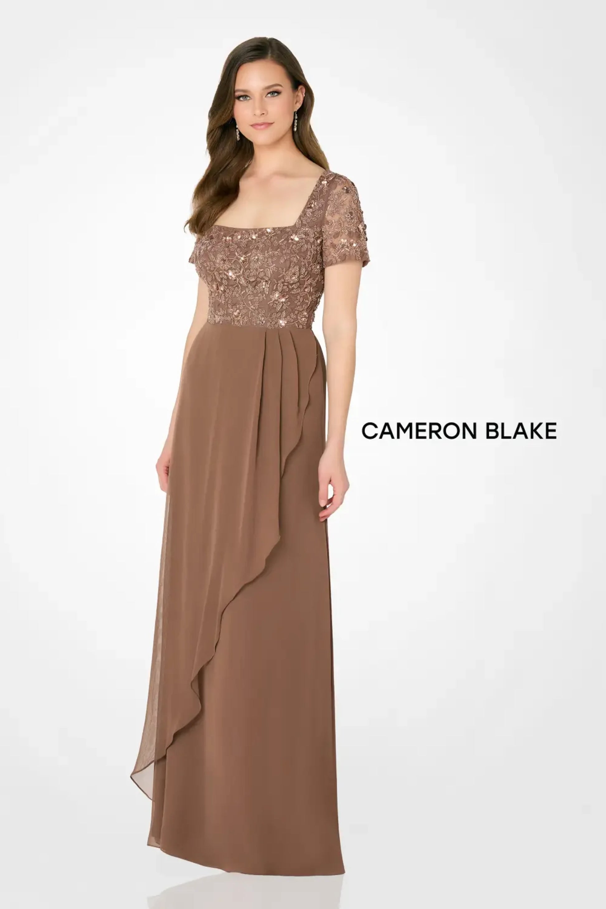Cameron Blake CB794 Long A Line Mother of the Bride Dress