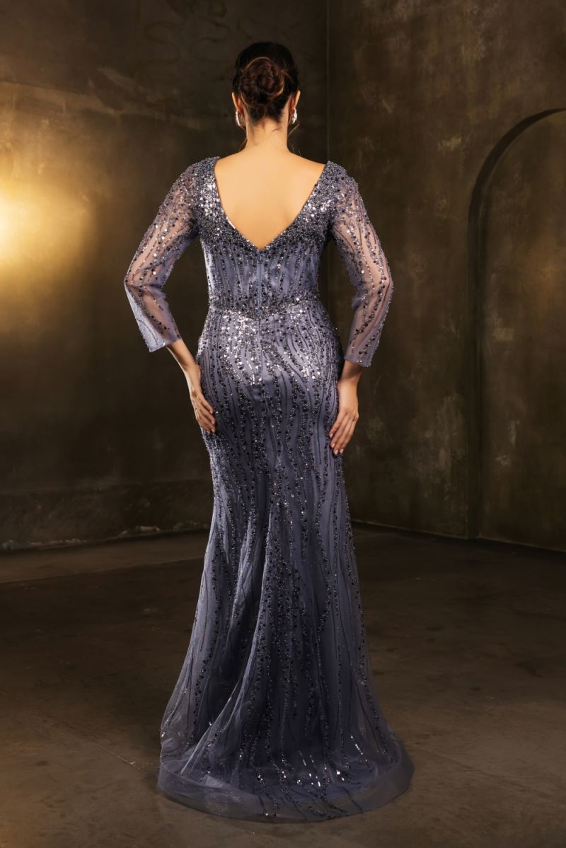 Sweetheart Floor-Length Sequin Evening Gown Sheath May Queen RQ8174