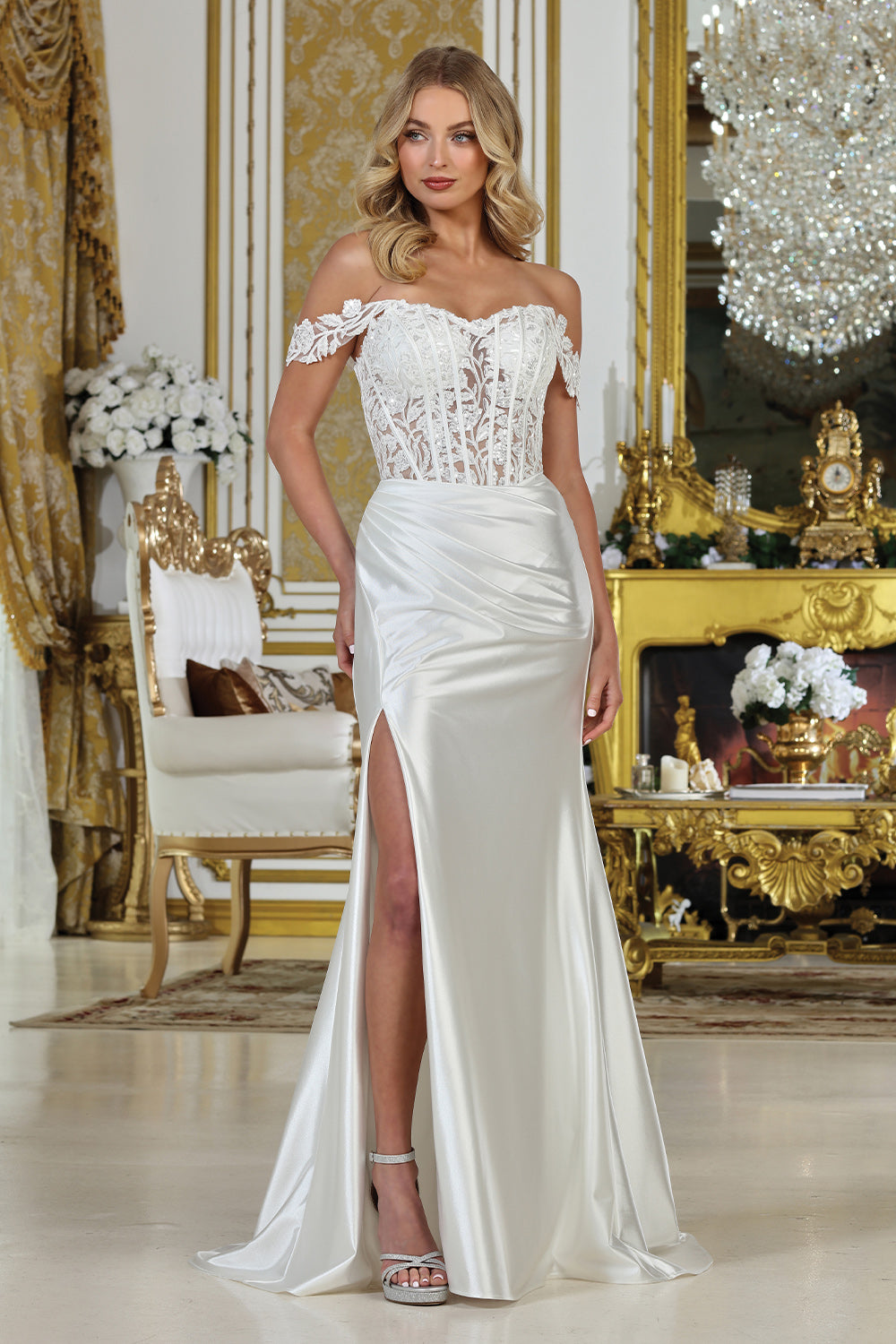 Adora Design 3308 Long Corset Fitted Wedding Dress