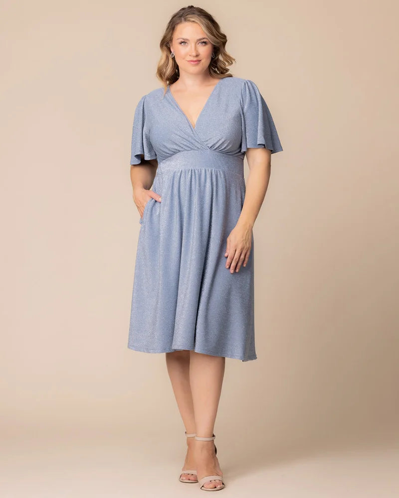 Plus Size Dresses Short Midi Cocktail Plus Size Dress Celestial Sparkle