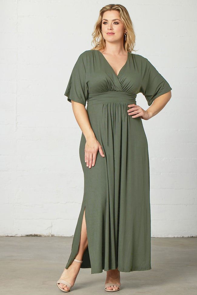Plus Size Dresses Mother of the Bride Long Formal Plus Size Dress Matcha Green Tea