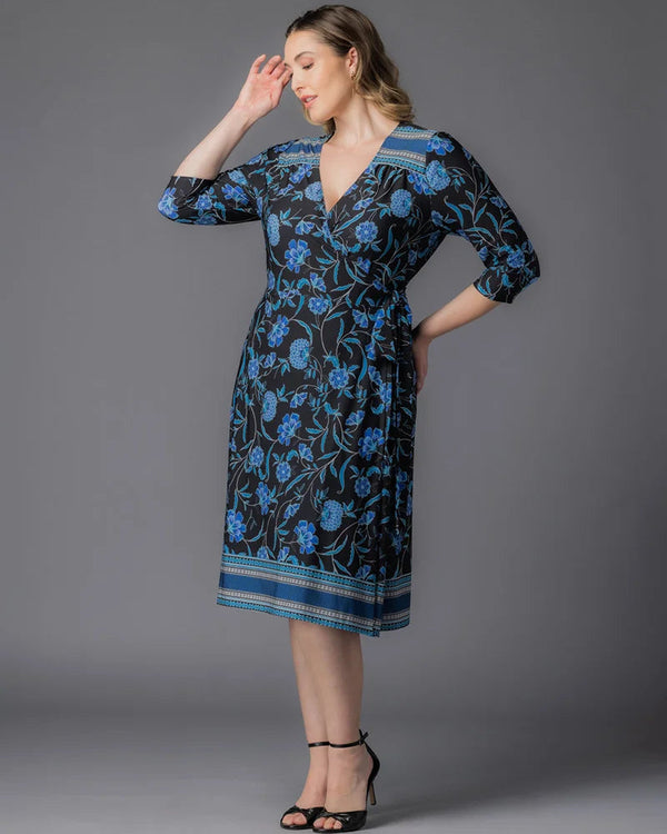 V-Neck Knee-Length Jersey Evening A-Line Kiyonna 18162203