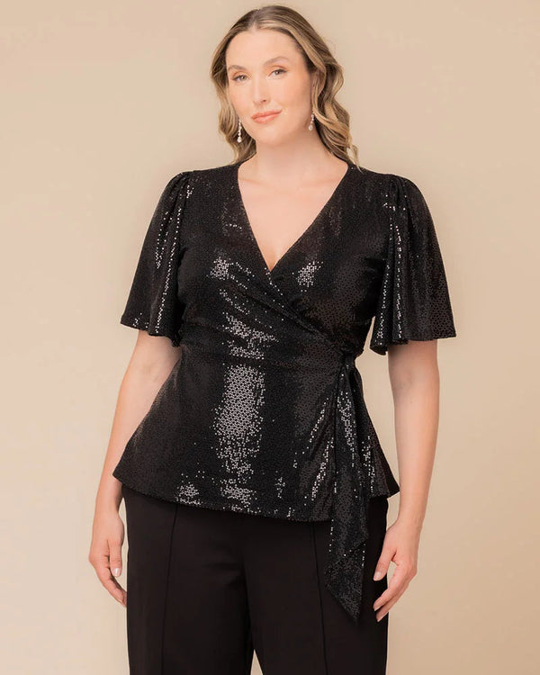 Sequin Formal Plus Size Top Kiyonna 23252503