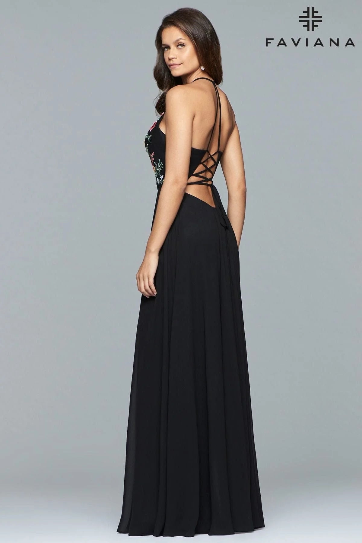 Prom Dresses Long Formal Sexy Halter Prom Dress Black