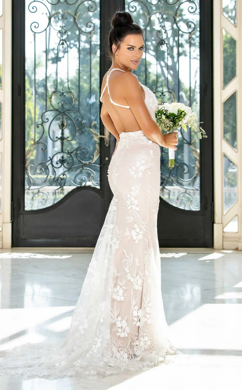 Jessica Angel 10001 Mermaid Bridal Gown Long Floral Lace Wedding Dress