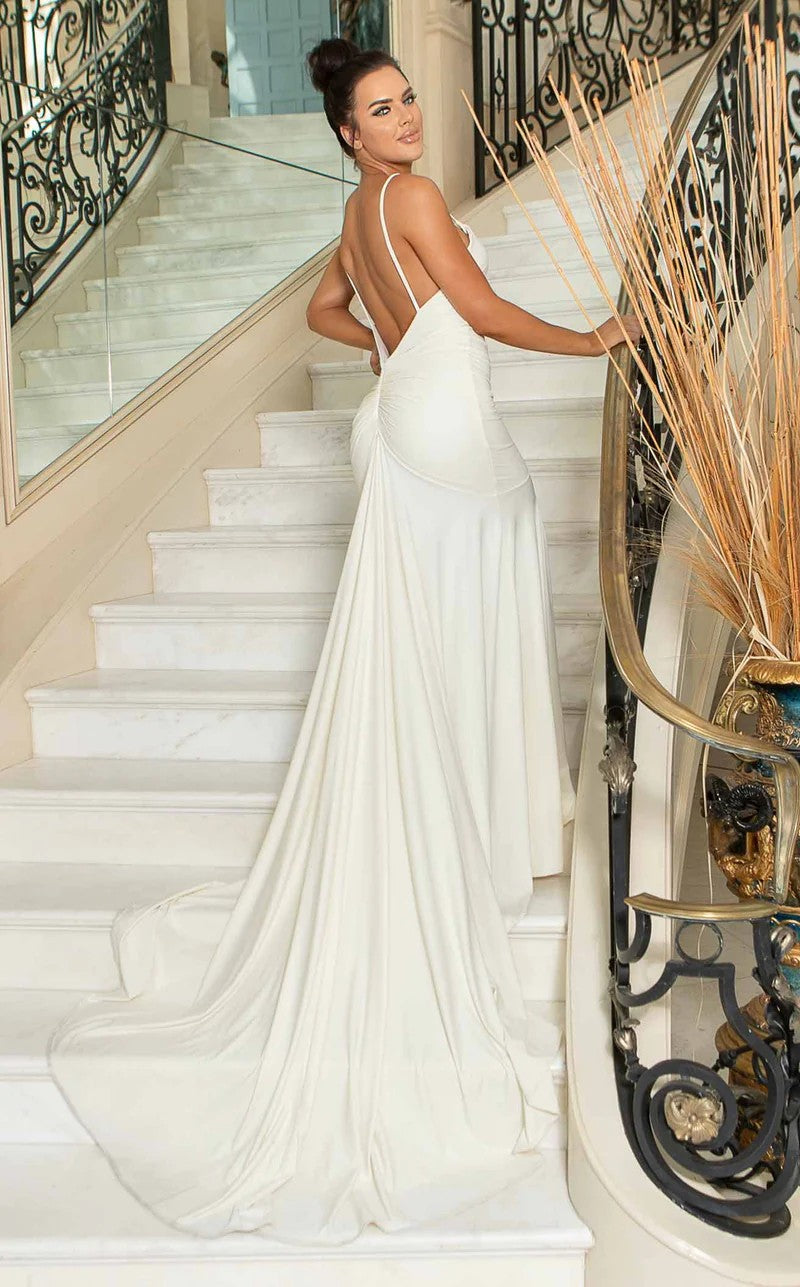 Jessica Angel 10010 Bridal Long Simple Wedding Dress