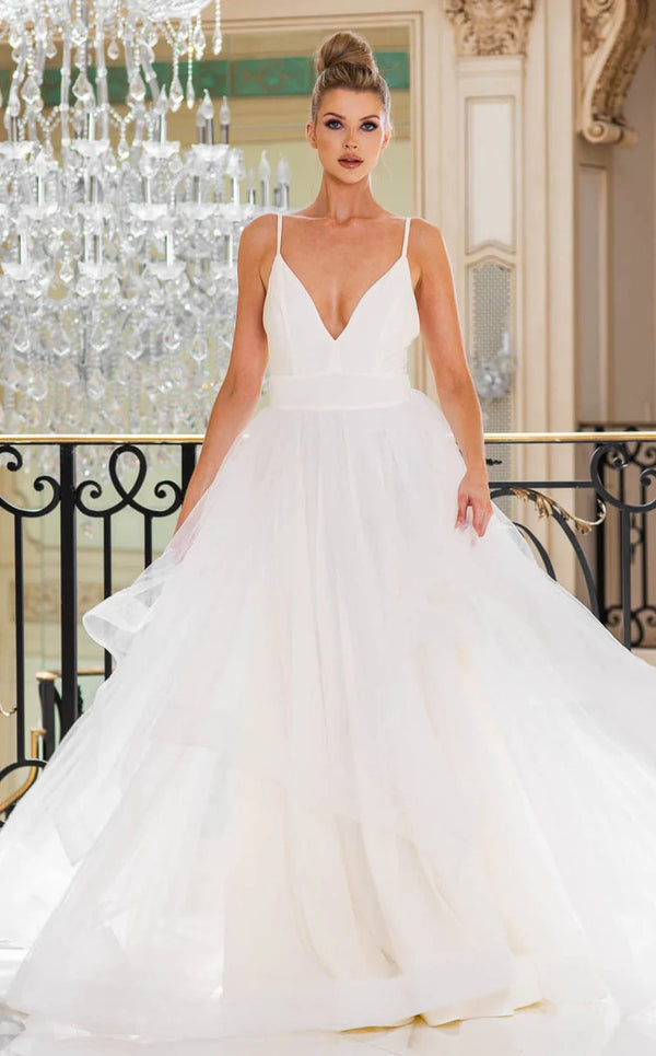 Jessica Angel 10011 Long Bridal Ball Gown A Line Wedding Dress