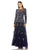 Formal Dresses Long Sleeve Beaded A Line Formal Dress Midnight Multi