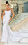 Wedding Dresses Fitted Simple Bridal Gown Beaded Wedding Dress White