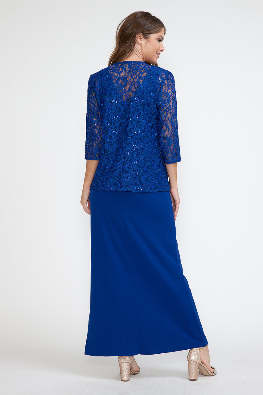 Mother of the Bride Dresses Sequin Long Formal Evening Mother of the Bride Dress Lenovia 5293 Royal Blue