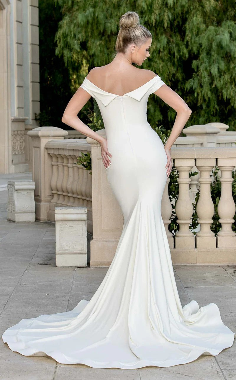 Jessica Angel 10042 Simple Mermaid Long Wedding Dress