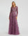 Mother of the Bride Dresses Floral Sequin Long Sleeve Mother of the Bride Dress Raspberry