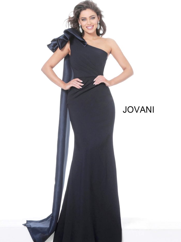Formal Dresses Long Ruched Mermaid Formal Dress Navy