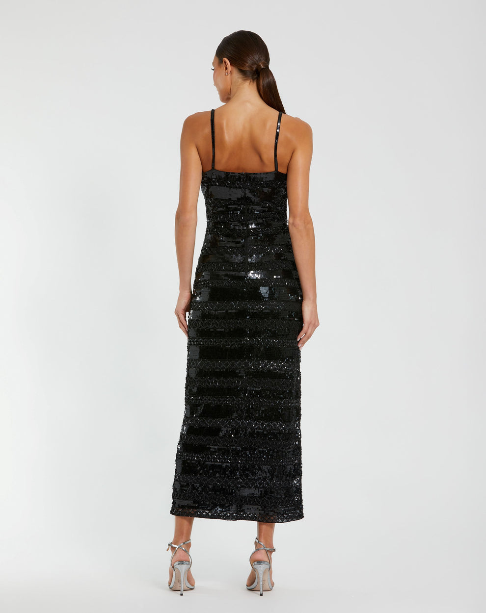 Scoop Floor-Length Sequin Formal Sheath Mac Duggal 10094