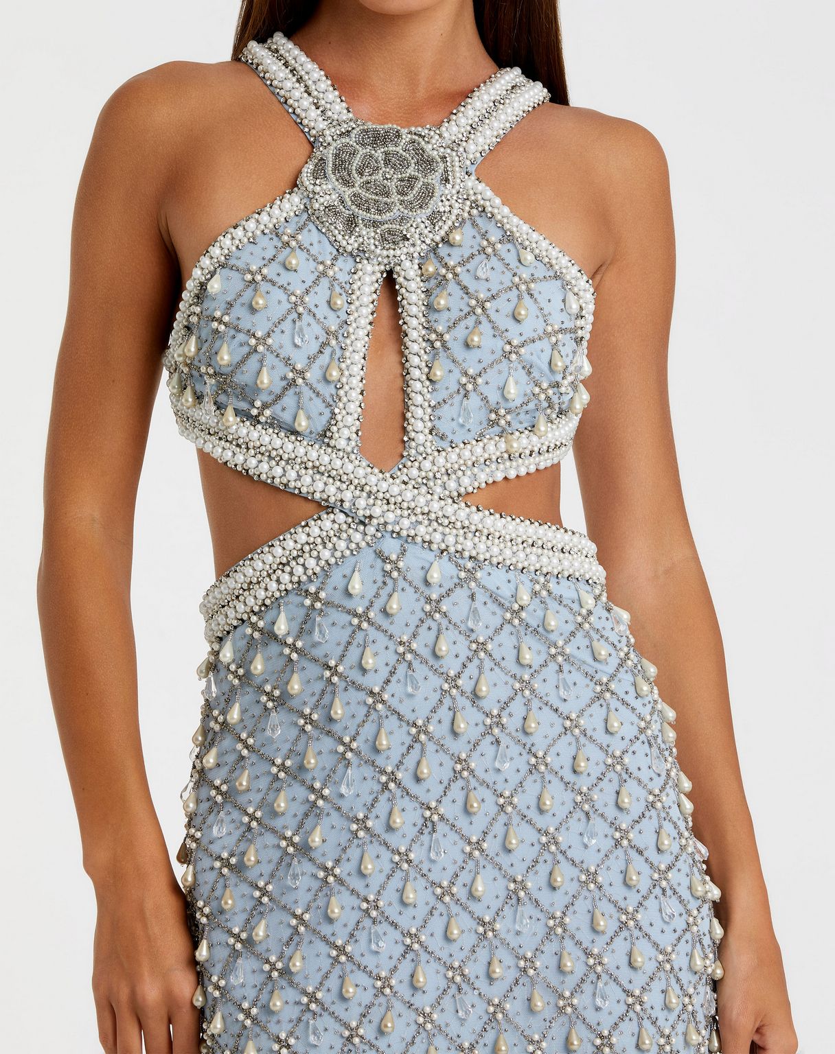 Mac Duggal 10098 Long Formal Fitted Prom Dress