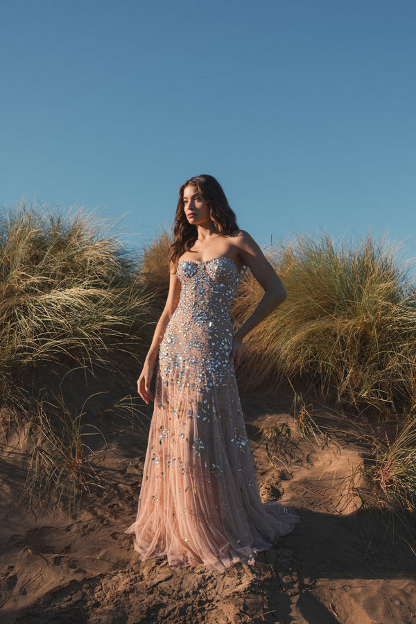 Beaded Long Dress Formal Prom Mac Duggal 10100