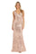 Formal Dresses Long Formal Sequin Evening Dress Rose Gold