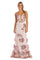 Prom Dresses Long Formal Floral Sequin Prom Dress Pink