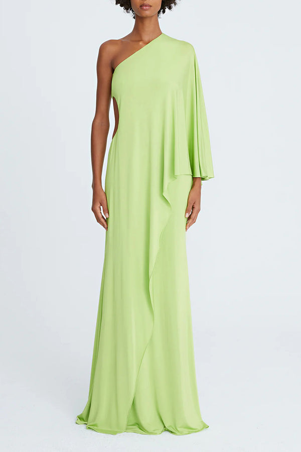 Halston 1017186 Long Evening Formal Bodycon Dress