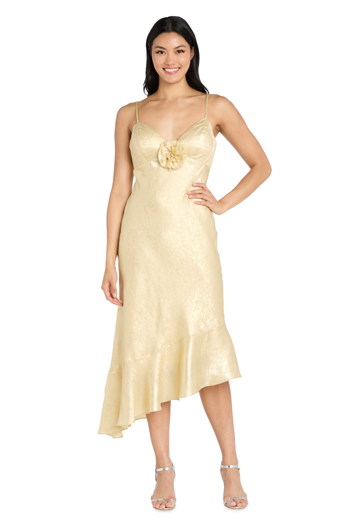 Morgan & Co 10251 High Low Fitted Cocktail Dress