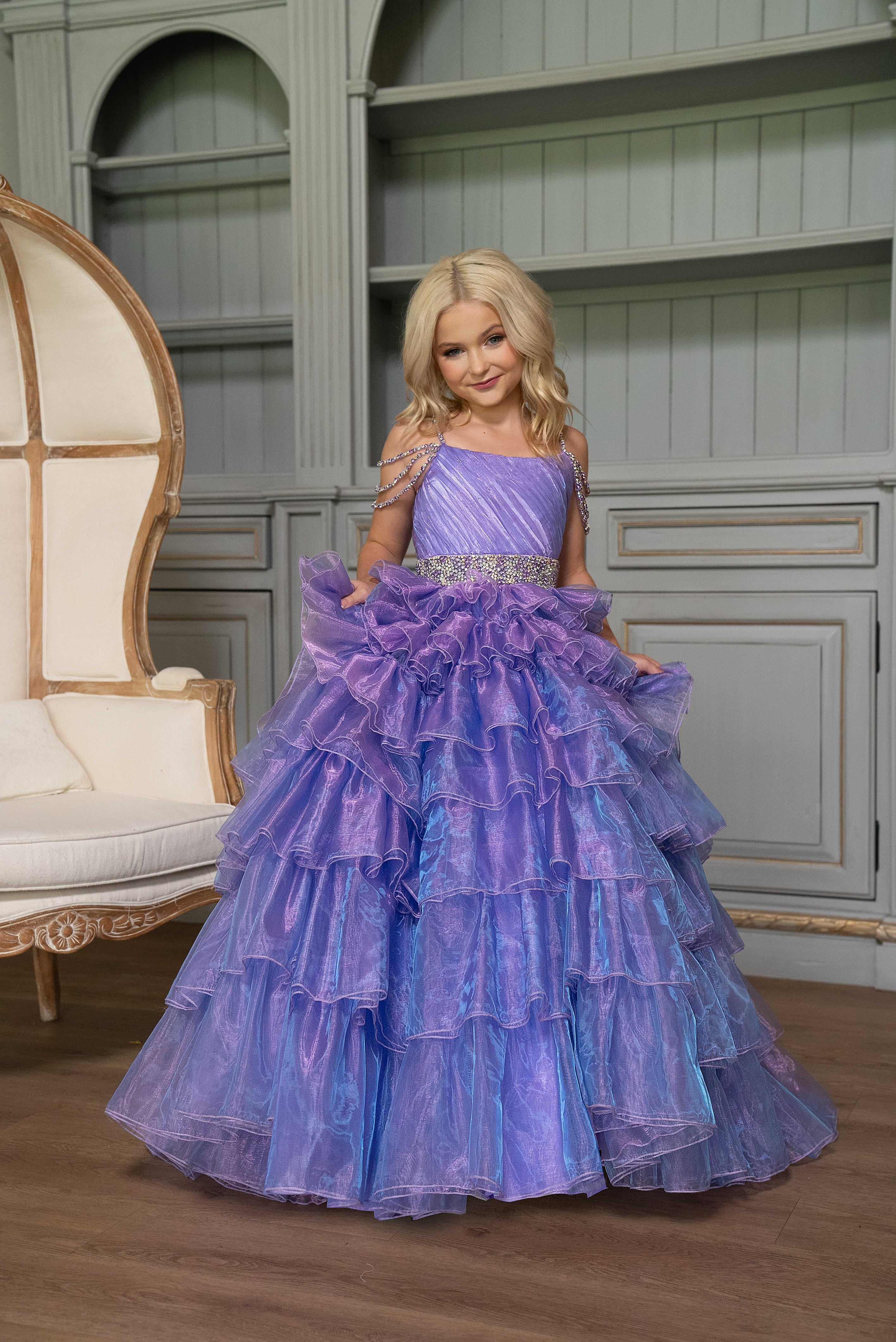 Rachel Allan 10263 Long Beaded Ball Gown Flower Girl Dress Rachel Allan 10263 Long Beaded Ball Gown Flower Girl Dress