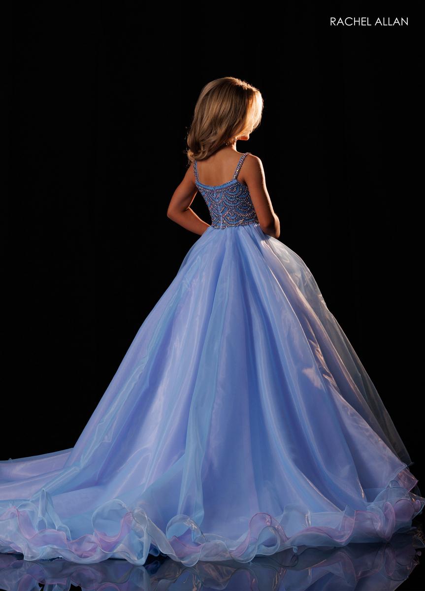 Square Floor-Length Organza Formal Ball Gown Rachel Allan 10340