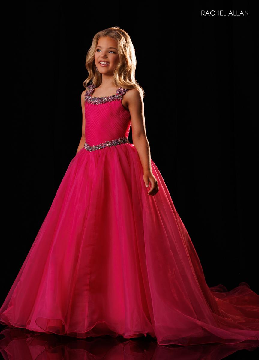 Scoop Floor-Length Tulle Special Occasion Ball Gown Rachel Allan 10349