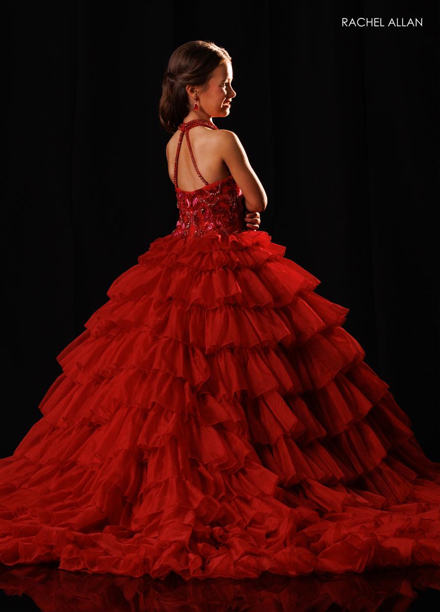 Halter Floor-Length Tulle Formal Ball Gown Rachel Allan 10352