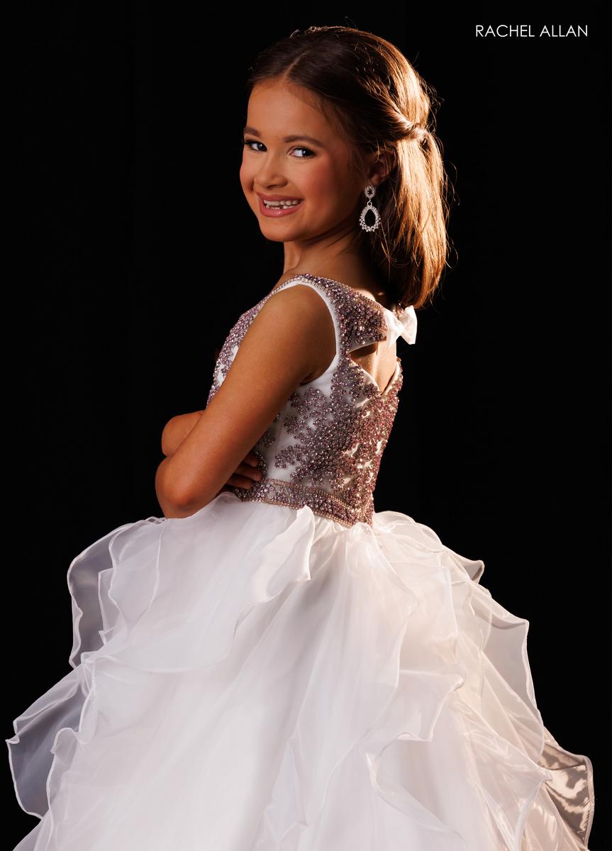 Scoop Floor-Length Tulle Special Occasion Ball Gown Rachel Allan 10354