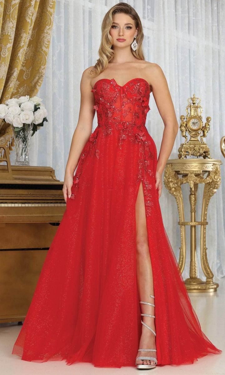 Sweetheart Floor-Length Tulle Prom A-Line May Queen 2059