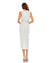 Cocktail Dresses Beaded Formal Fitted Midi Dress White
