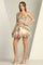 Cocktail Dresses Homecoming Short Glitter Corset Prom Dress Champagne