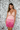 Cocktail Dresses Short 2 Piece Beaded Fringe Cocktail Prom Dress Blush/Fuchsia
