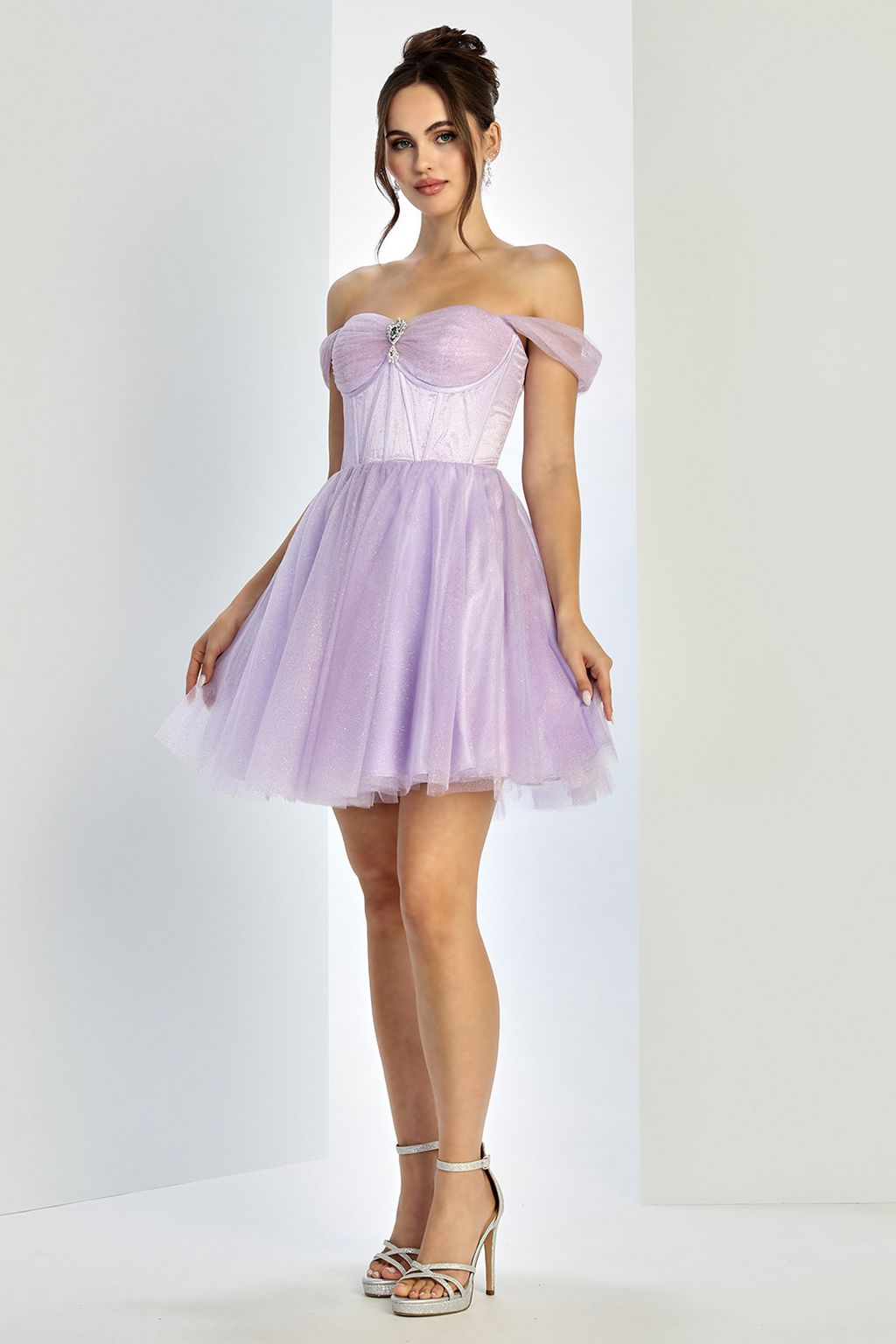 Adora 1060 Homecoming Short Glitter Cocktail Prom Dress