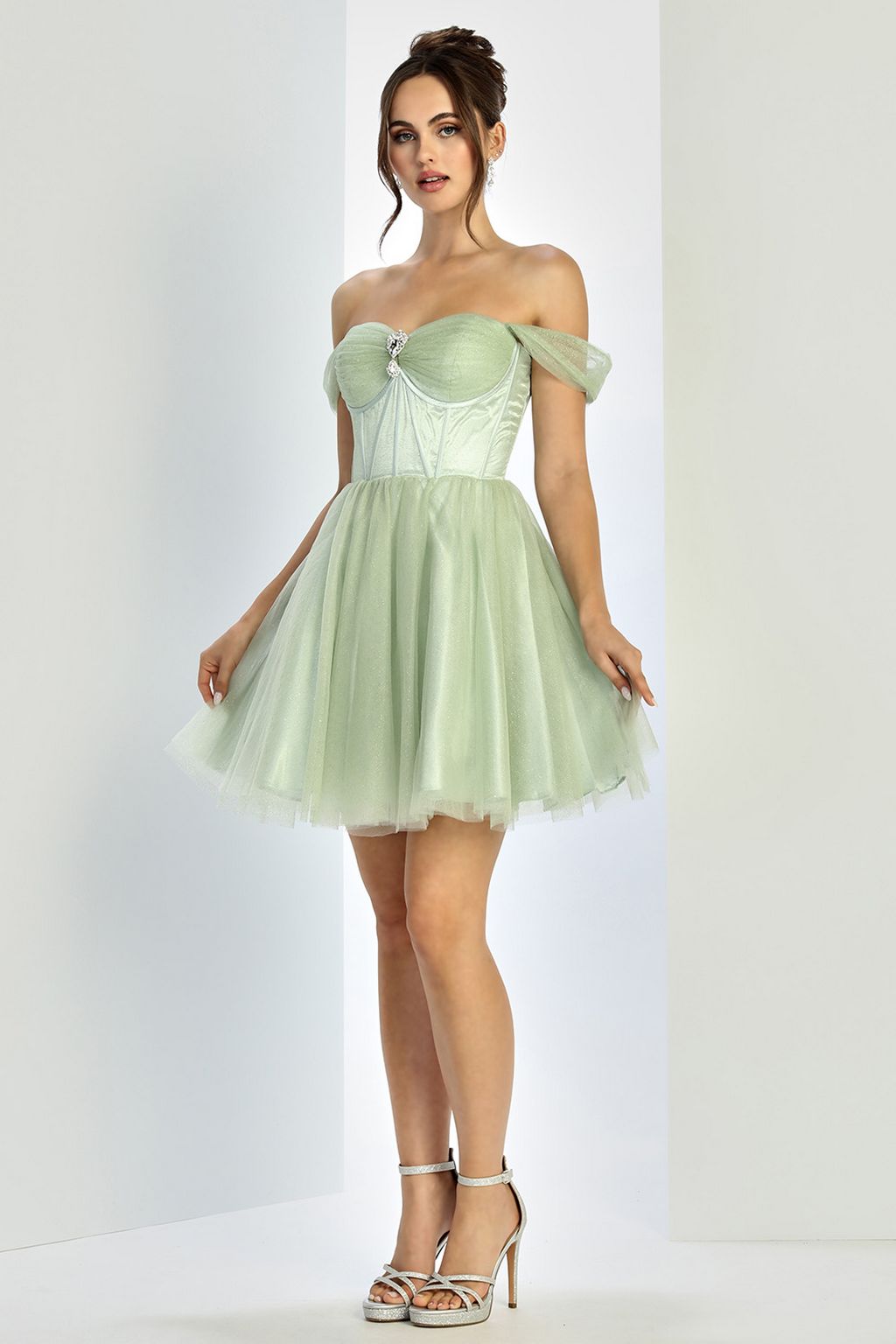 Adora 1060 Homecoming Short Glitter Cocktail Prom Dress
